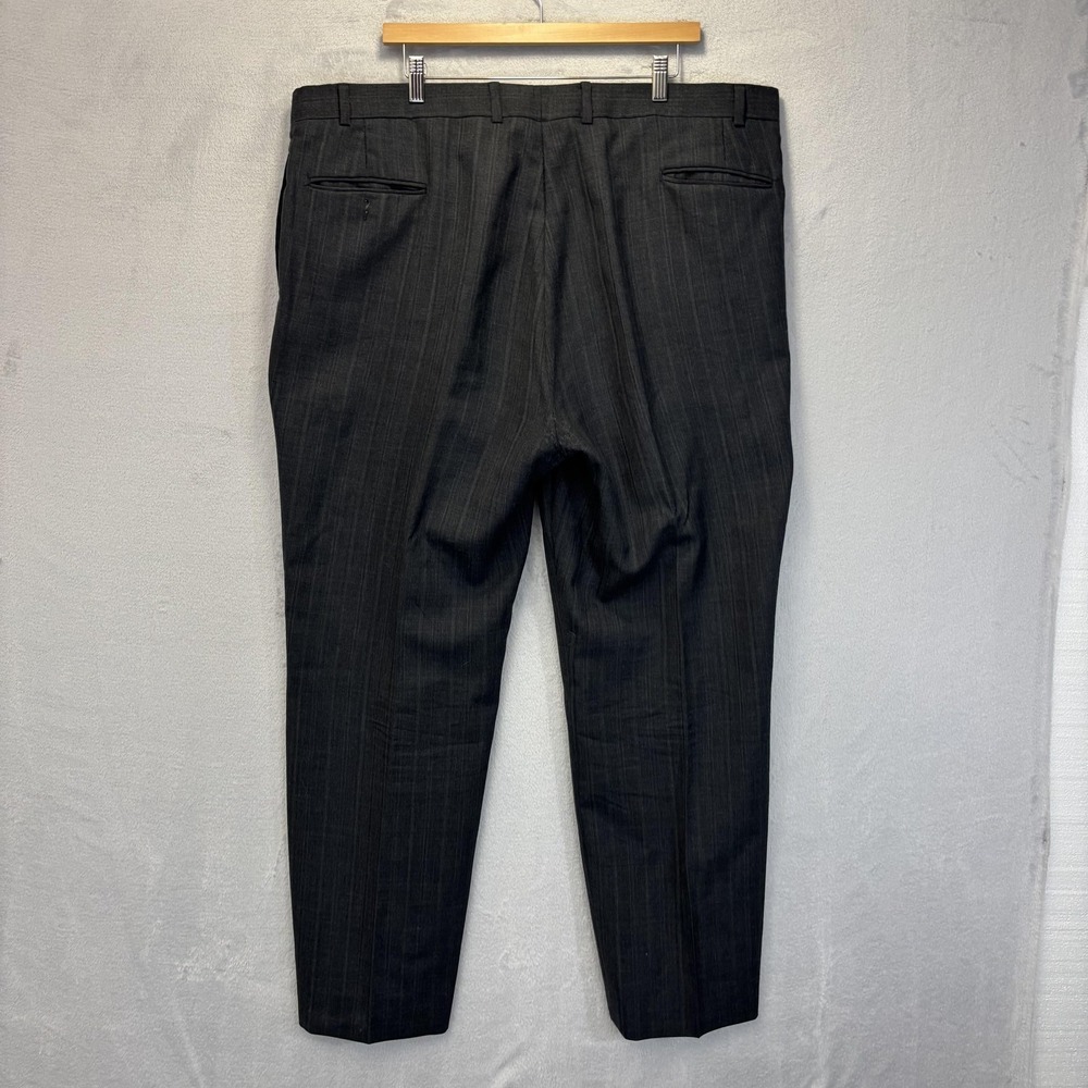 Vintage 2 Pc USA Made Double Breasted Suit Mens 44L 44x32 Old Money Jacket Pants - Picture 5 of 16